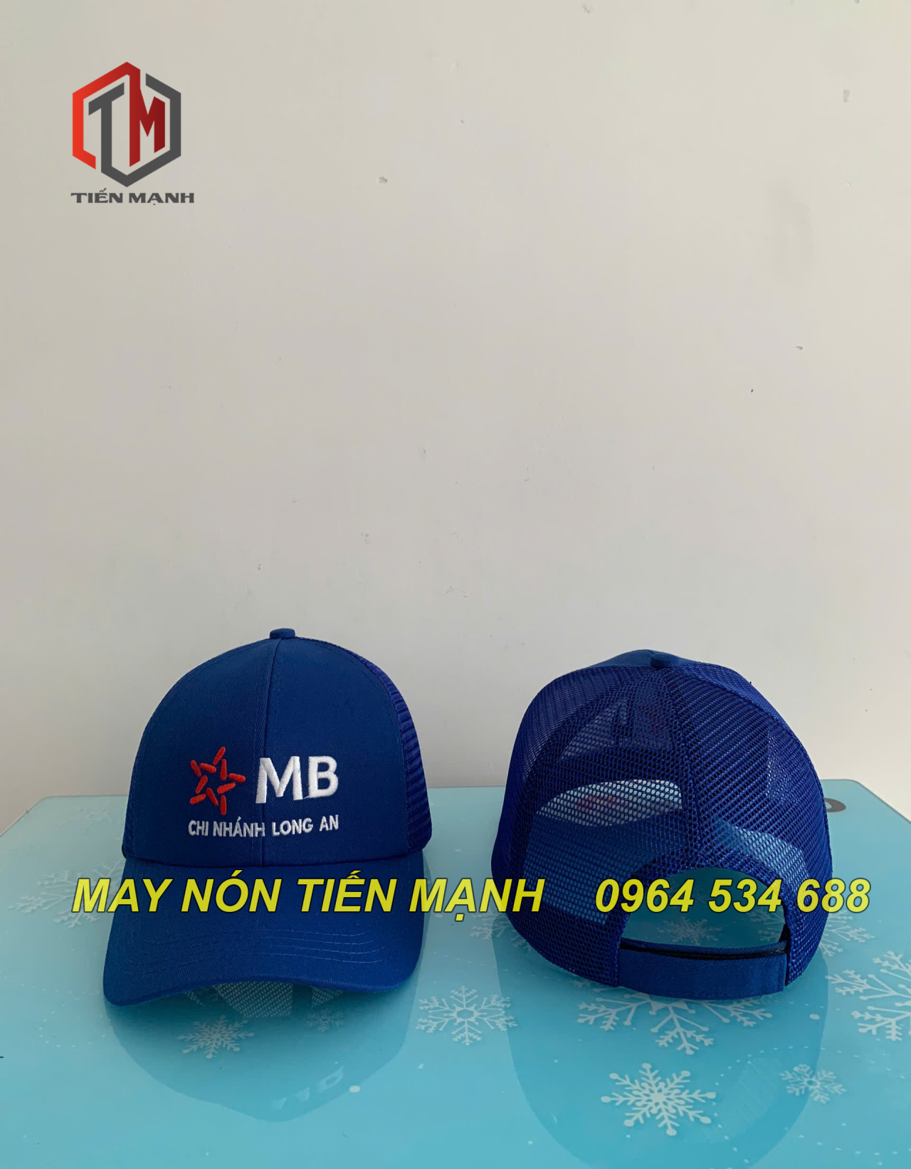 NÓN KẾT THÊU LOGO MB BANK