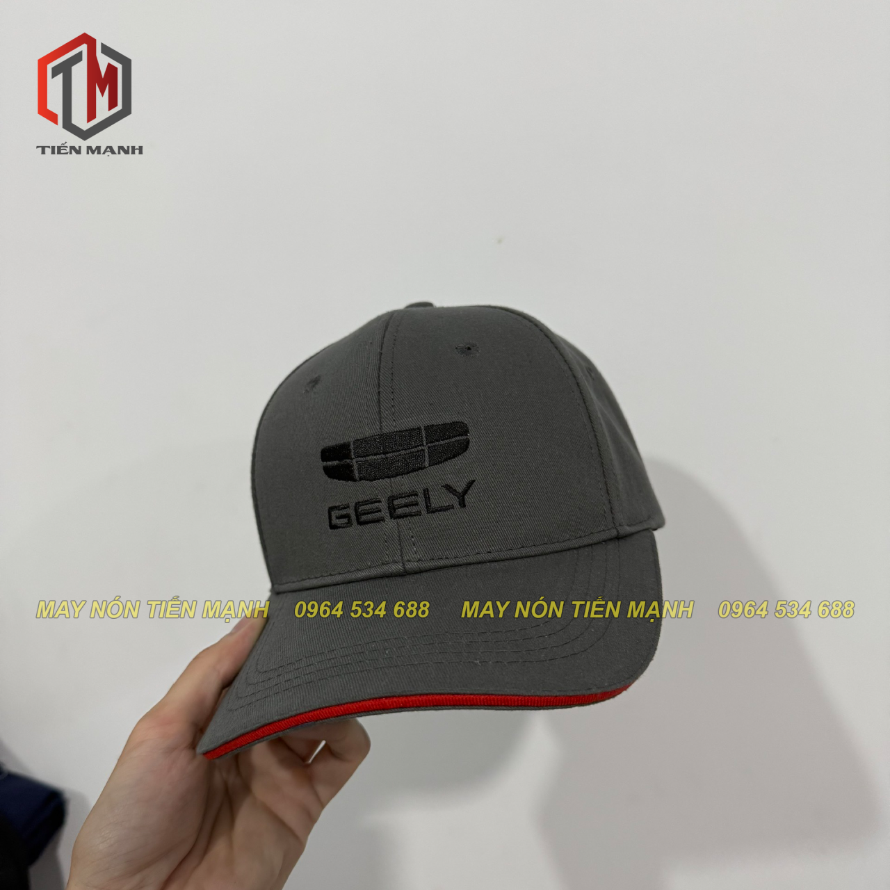 Nón Kết Thêu Logo Geely